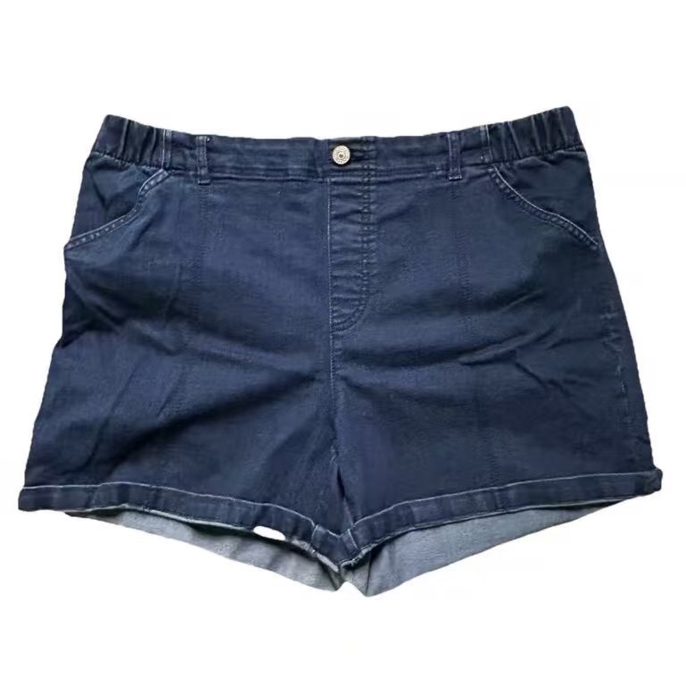 Gloria Vanderbilt Dark Blue Jean Shorts